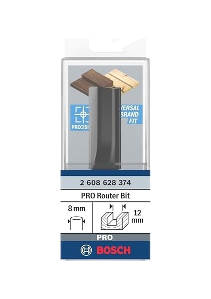 Professional Ahşap Için Standart Yiv Frezesi (Ahşap Için, Ø 12 Mm, Çalışma Uzunluğu 32 Mm, El Frezesi Aksesuarı)