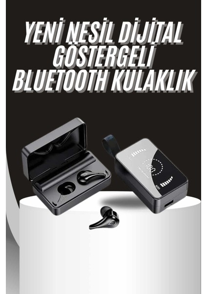 Tws Bluetooth Kulaklık Aynalı Kulaklık Dijital Göstergeli Dokunmatik Kontrol