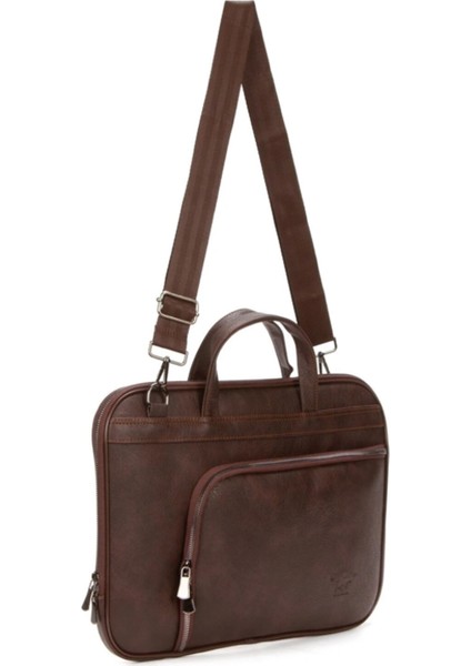 Suni Deri Evrak ve Laptop Çantası-13 Inç