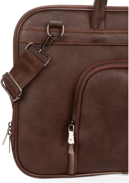 Suni Deri Evrak ve Laptop Çantası-13 Inç