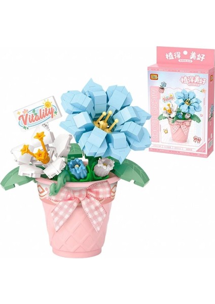 LZ-8835 Saksılı Centiyane 210 Parça Block Oyuncak