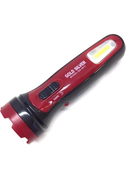 Gold Sılver GS-4511 1 Watt+1 Watt Cob Led'li Şarjlı El Feneri fiyatları
