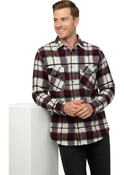 Erkek Kışlık Çift Cep Kapaklı Oduncu Gömlek BGL-ST04930 fiyatları