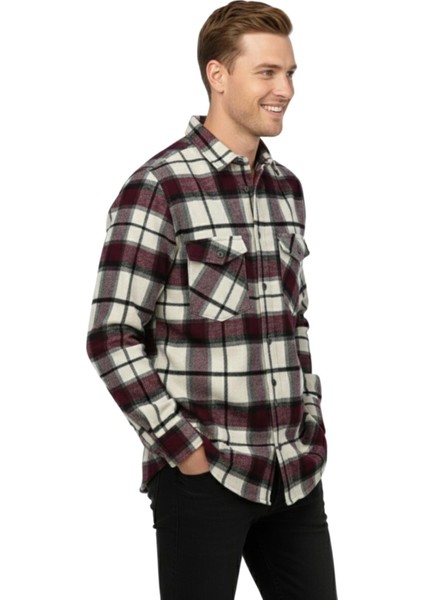 Erkek Kışlık Çift Cep Kapaklı Oduncu Gömlek BGL-ST04930 modelleri