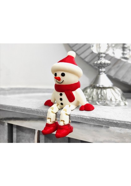 3D Baskı Sevimli Kardan Adam Yılbaşı Dekor Figürü – Yeni Yıl Masa ve Raf Süsü fiyatları