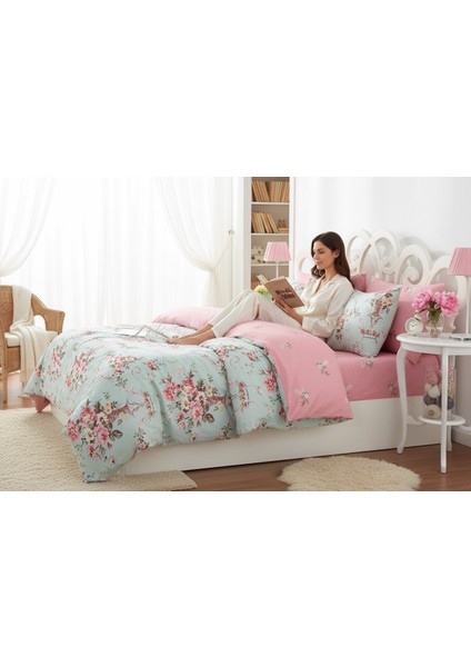 Kolay Ütülenir Mint Nevresim Takımı Tek Kişilik Alanur modelleri