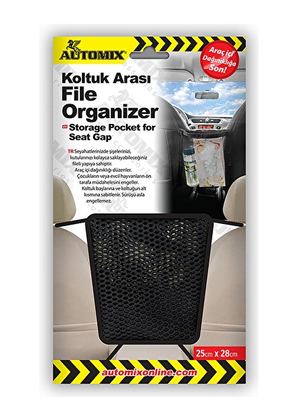 Automix Koltuk Arası File Organizer (3 Adet)