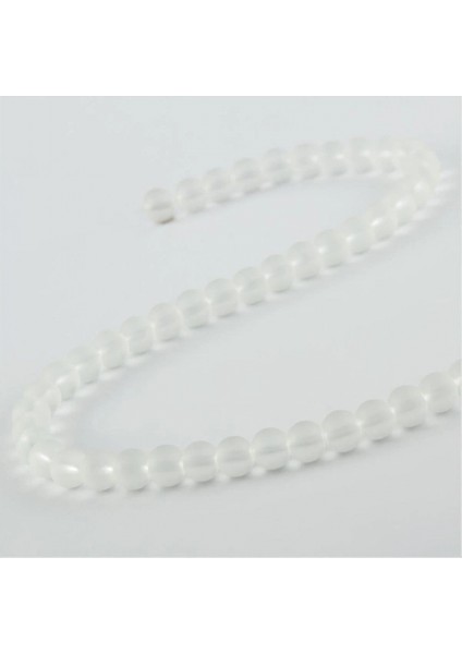 Ieg 8 mm Buzlu Kuvars Görünümlü Cam Taşı