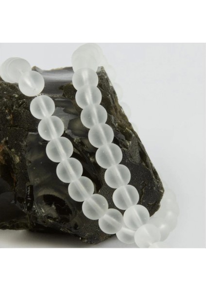 Ieg 8 mm Buzlu Kuvars Görünümlü Cam Taşı fiyatları