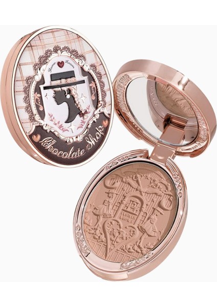 Chocolate Wonder-Shop Embossed Blush Lüks Pudra Allık