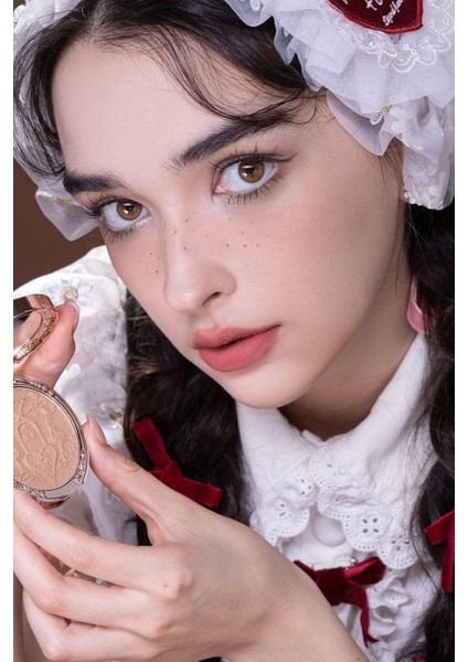 Chocolate Wonder-Shop Embossed Blush Lüks Pudra Allık