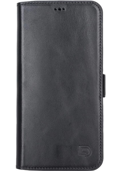 Apple iPhone 13 Pro Max Uyumlu Deri Cüzdanlı Kılıf Siyah fırsatları