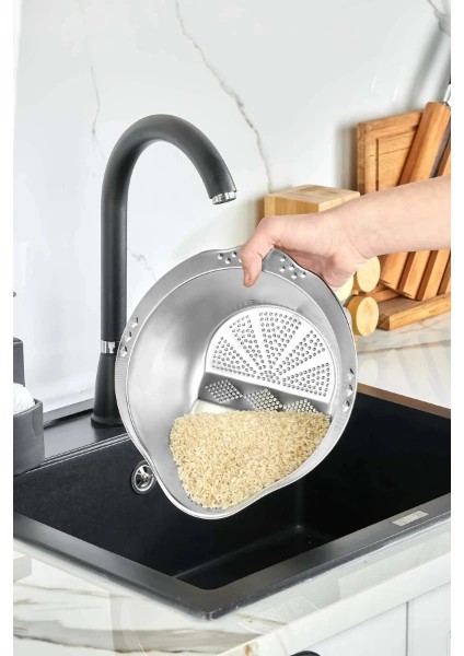 Paslanmaz Çelik Pirinç Süzgeci modelleri