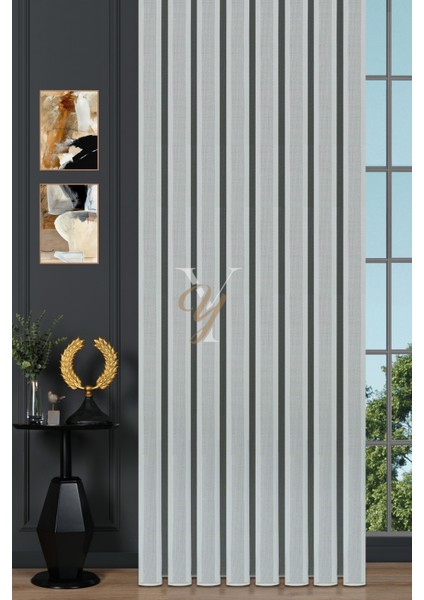 4610 Tül Perde V-01 Ekru fiyatları