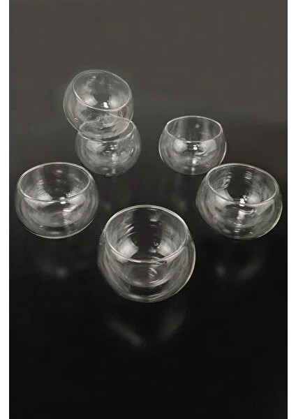 Çift Cidarlı Cam Reçellik 6 Adet