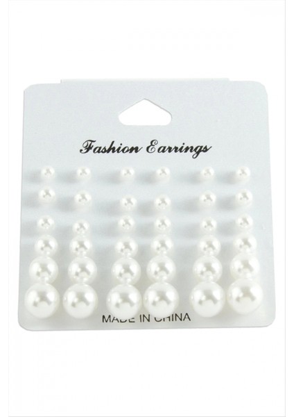 Kartlı Inci Küpe 30 Adet