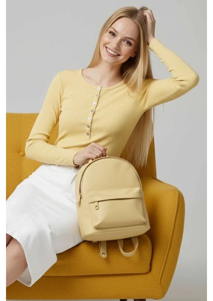 Çıtçıt Detaylı Bluz Sarı T4343 modelleri