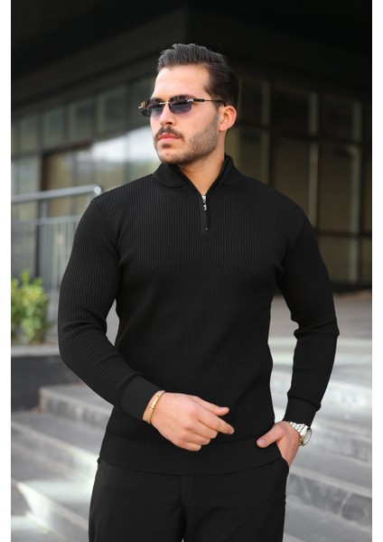 Erkek Balıkçı Zip Yaka Uzun Kollu Triko indirimleri