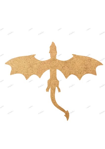 10'lu Paket Ahşap Duvar Dekoru - ST_00436 - 8 x 7 cm