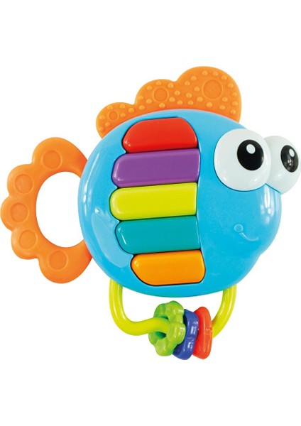 BL1084 Piyanolu Balık Dişlik Çıngırak (4 Adet)