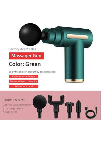 Egonex Tabanca Masaj Aleti Kas Masaj Tabancası Fırçasız Motorlu