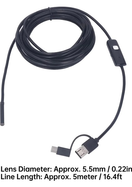 Endoskopik Kamera Yılan Kamera 5 mt fiyatları