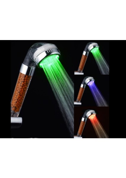 Renk Değiştiren LED Işıklı Duş Başlığı (5224) indirimleri