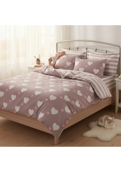 Nevresim Seti Çift Kişilik Herz Gülkurusu Mature modelleri