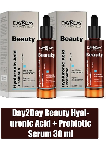 DAY2DAY Beauty Hyaluronic Acid + Probiotic Serum 30 ml 2 Adet