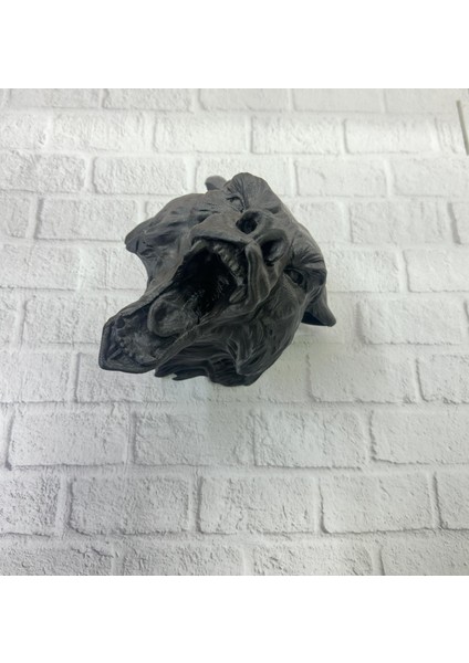3D Siyah Ayı Başı Duvar Dekoru Modern Asılabilir Heykel 25X19 cm fırsatları
