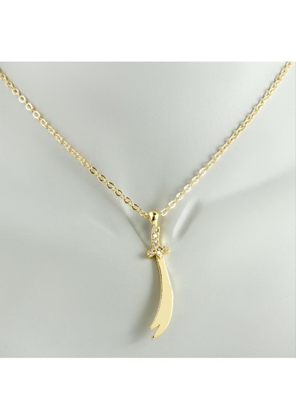 Zülfikar Zirkon Taşlı Trend Kolye