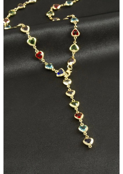 Ieg Kalp Zirkon Taşlı Y Kolye