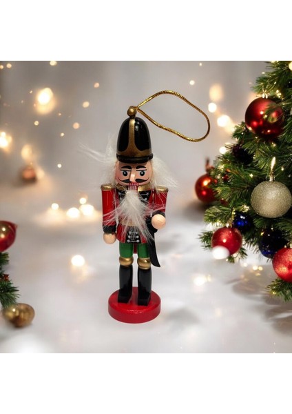 Yılbaşı Süsü Kurşun Asker 13 Cm, Kırmızı-Yeşil, Çok Renkli, Şık ve Renkli Dekorasyon