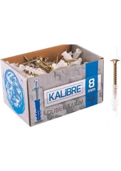 Made 8 mm Kalibre Dubel Set