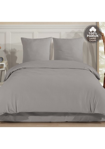 Plain %100 Pamuk Flanel Tek Kişilik Lastikli Çarşaflı Nevresim Takımı fiyatları