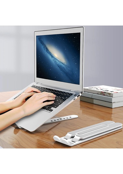 Ayarlanabilir Plastik Dizüstü Destek Tabanı Katlanabilir Taşınabilir Laptop Sehpası Yükseltic
