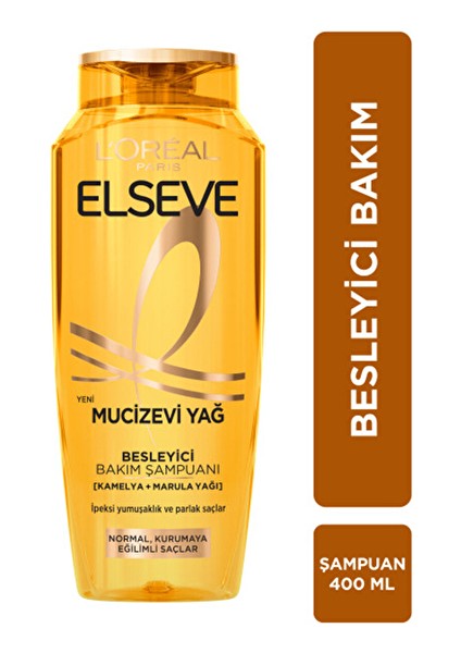 Mucizevi Yağ Besleyici Bakım Şampuanı 400 ml (2 Adet)