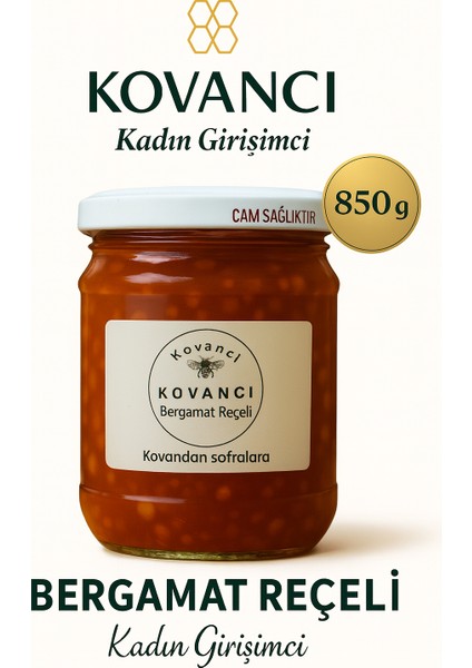 Doğal Bergamat Reçeli %100 Doğal,katkısız,kadın Girişimci-Kovancı GIDA-850GR