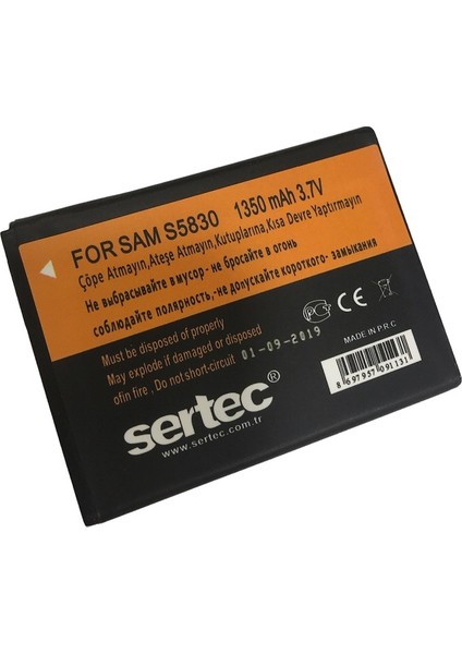 Samsung S5830 Uyumlu Batarya