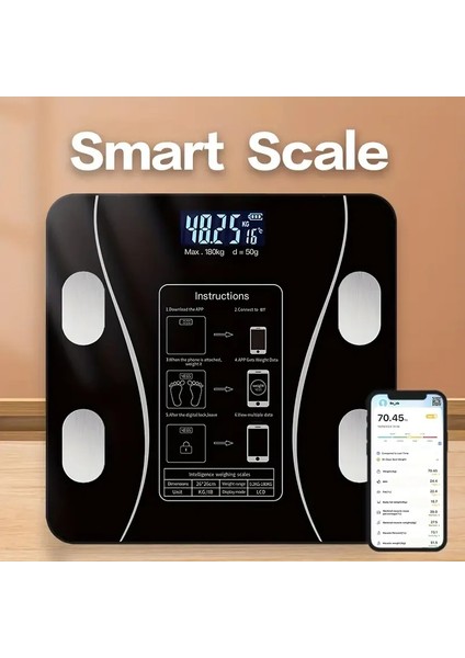 Siyah Akıllı Dijital Baskül FS-550 (5224) indirimleri