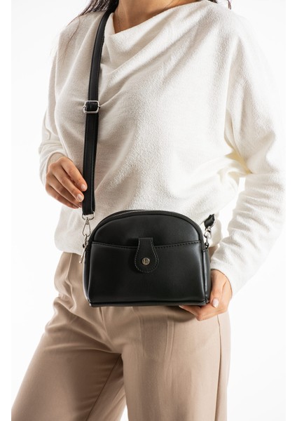 Yumuşak Deri Çok Kullanışlı Küçük Boy 4 Bölmeli Çapraz Çanta