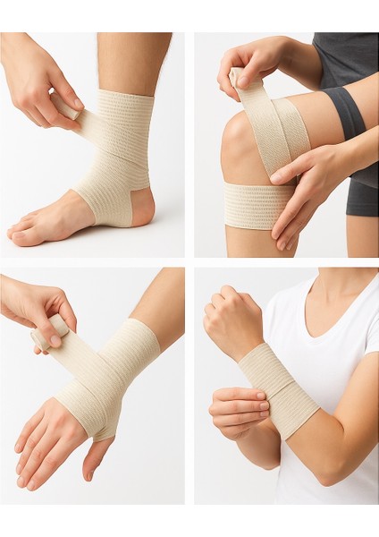 Esnek Elastik Bandaj Medikal Elastik Sargı Bezi, Sporcu Bandajı, Kompresyon Destek Sargısı indirimleri