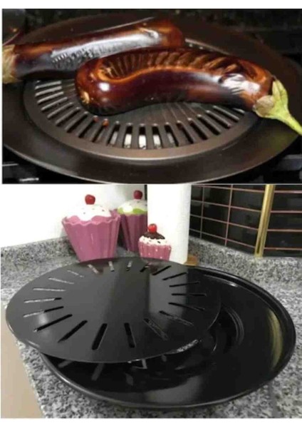 Grill Izgara Köz Balık Et Tavası Dumansız Ocak Üstü Grill Tava indirimleri