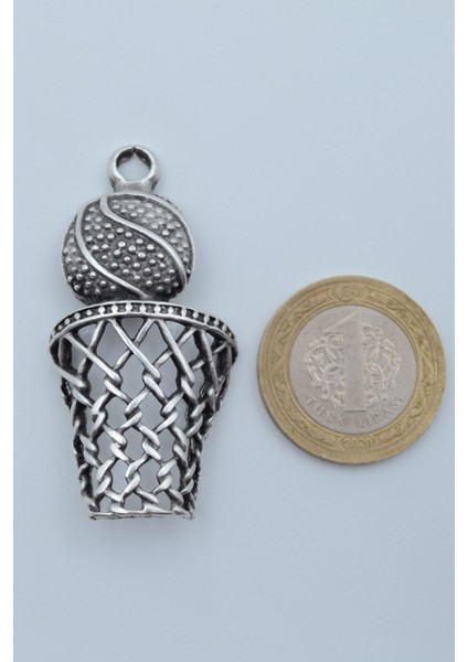 Basket Topu - File - Pota Gümüş Kaplama Kolye Ucu modelleri