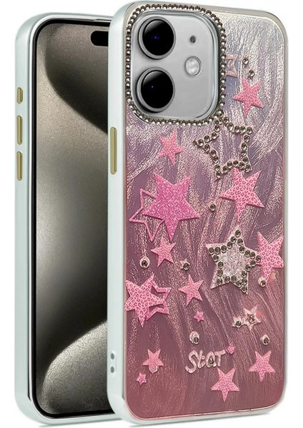 Ieg iPhone 11 Kılıf Blade Aynalı Desenli Kapak - Desen 7