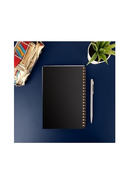 Power Tasarımlı 8 cm x 12 cm Ölçülerinde Çizgisiz 48 Yaprak Ahşap Kapaklı Defter