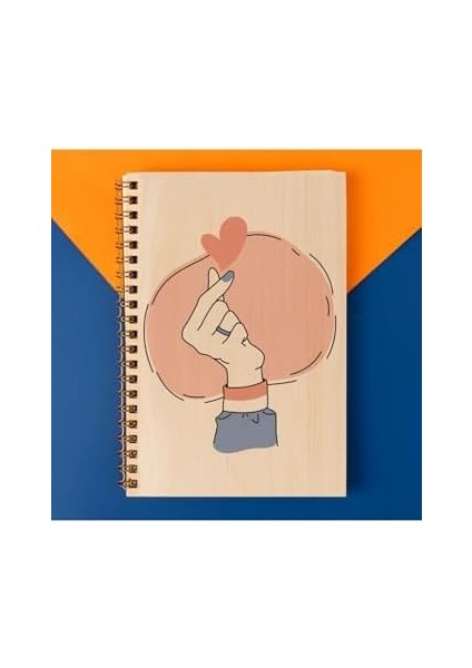 Power Tasarımlı 8 cm x 12 cm Ölçülerinde Çizgisiz 48 Yaprak Ahşap Kapaklı Defter fiyatları