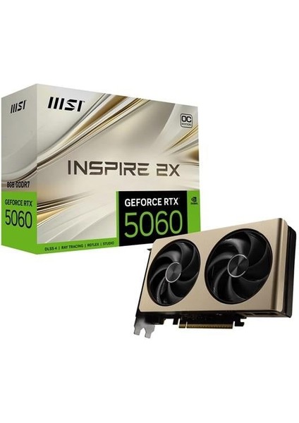 Msı 8gb RTX5060 Inspıre 2x Oc Gddr7 128BIT Hdmı-Dp Pcıe 5.0