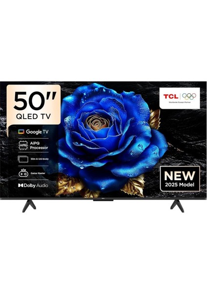 50T6C 50" 127 Ekran Uydu Alıcılı 4K Ultra Hd Google QLED Tv 2025
