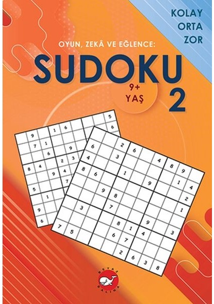 Oyun, Zeka ve Eğlence: Sudoku 2 Kolay, Orta, Zor (9+ Yaş)
